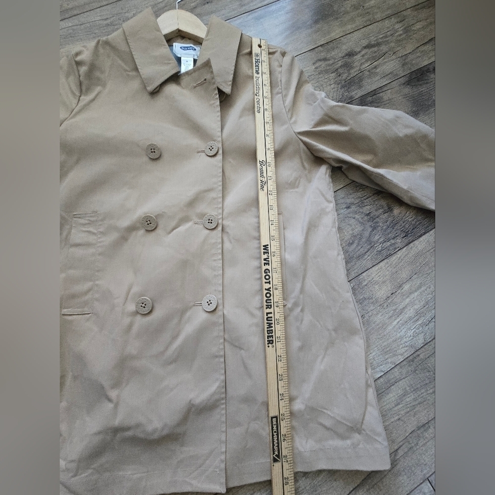 Old Navy Tan Medium Womens Trench Coat, Excellent Condition - Picture 5 of 10